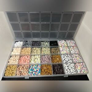 28 Grid Container of Clay Beads